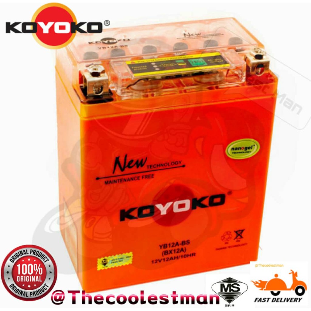 🔥💯ORIGINAL ️ YB12ABS BX12A Koyoko Nanogel Battery BMW F650 GS F65 0ST