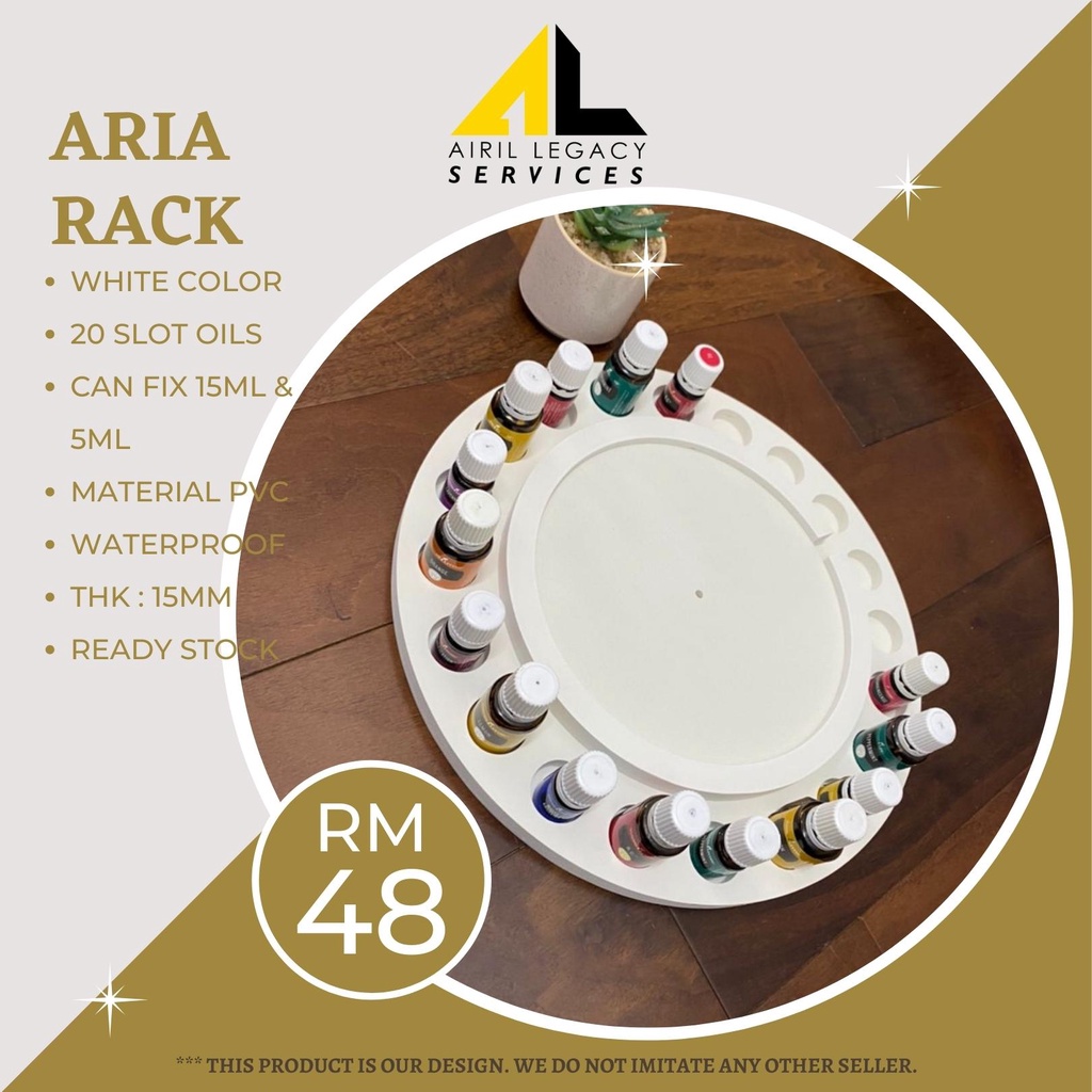 Aria young living RACK diffuser and oil RACK display rack essential oil ...