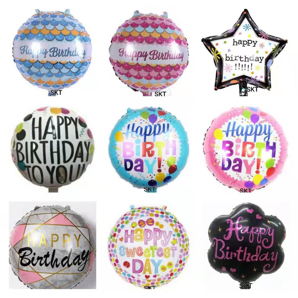 18inch HAPPY BIRTHDAY FOIL BALLOON Birthday Party Event Decoration ...