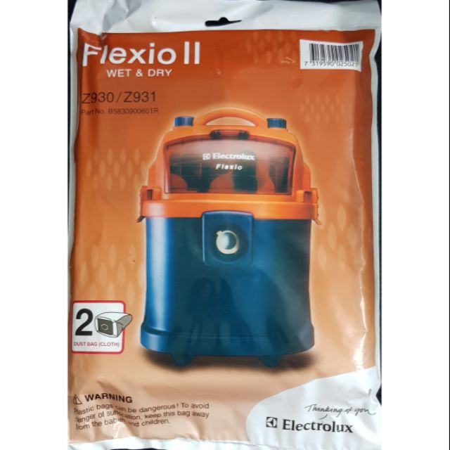 Electrolux flexio dust on sale bag