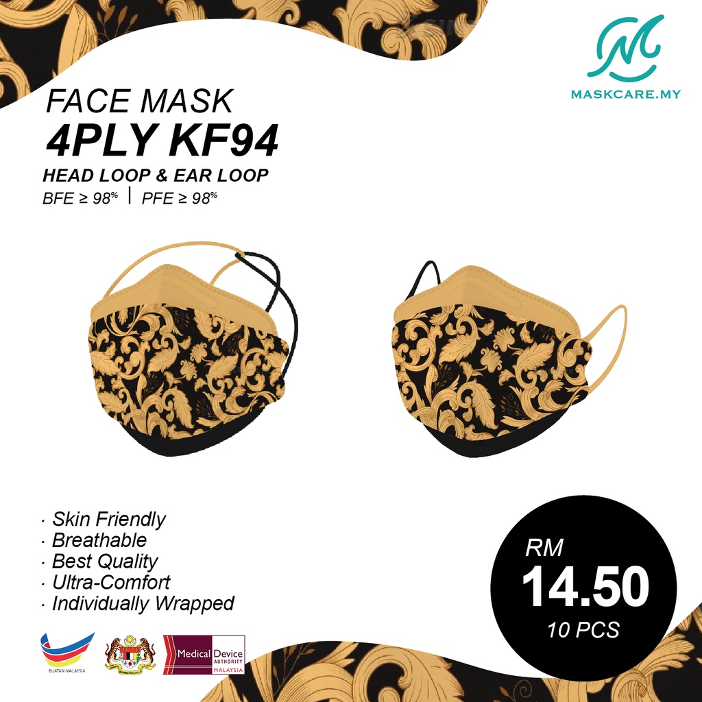 Original SimplyK - 4 ply KF94 Premium Plus K1 Protective Face Mask ( 10 ...