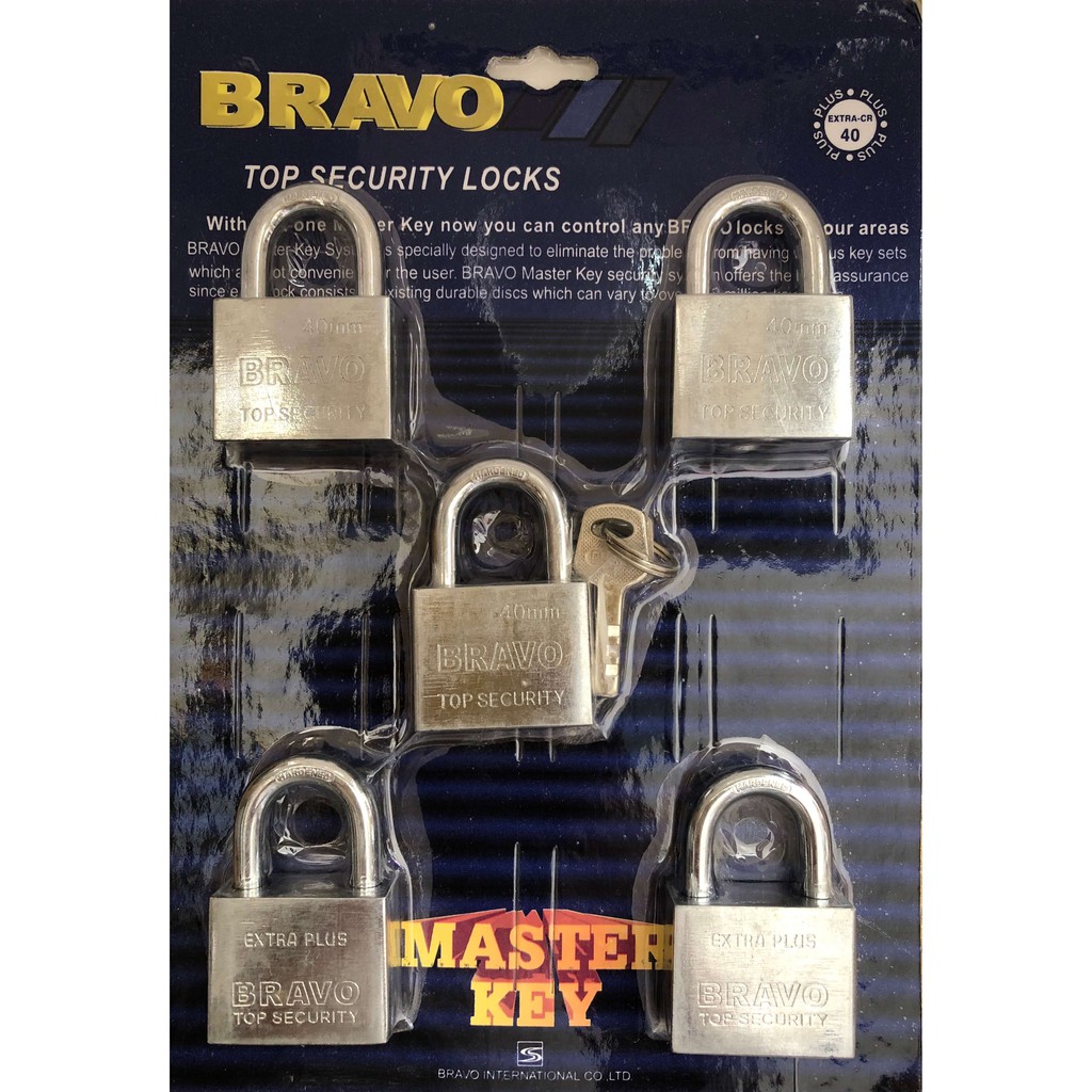 Padlock set shop with master key