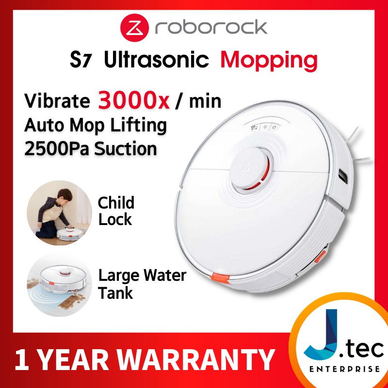 Roborock S7 Robot Vacuum Cleaner Robotic Sweep Mop Sonic Vibration ...