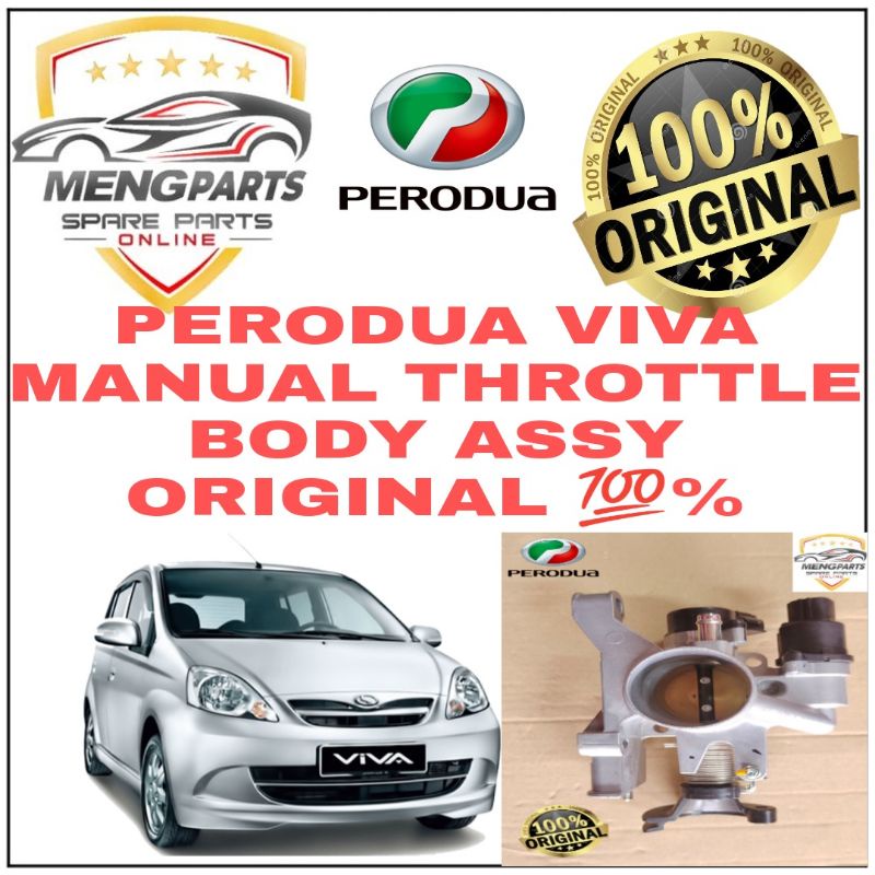 ORIGINAL 💯 NO PACKING,PERODUA VIVA MANUAL THROTTLE BODY ASSY 22210