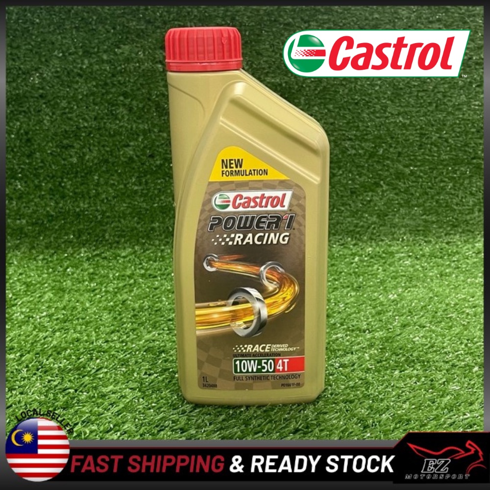 4t Castrol Power1 Racing 10w50 Fully Synthetic Engine Oil Minyak Hitam 100 Original Castrol 2583