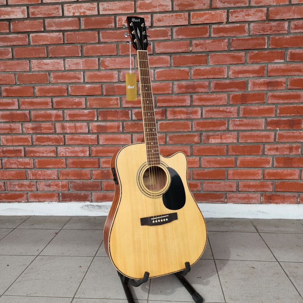 CORT AD880CE Spruce Top Dreadnought Cutaway Pickup EQ Acoustic Guitar ...