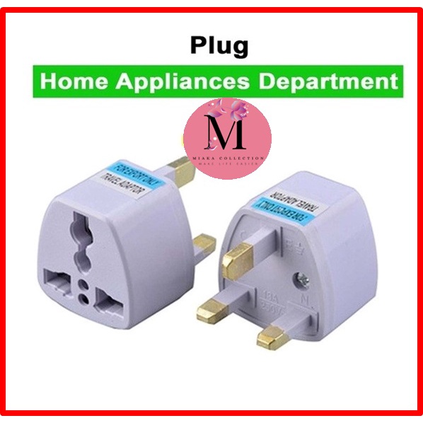Plug 3 Pin Conversion Plug Universal Adapter British Socket Adapter