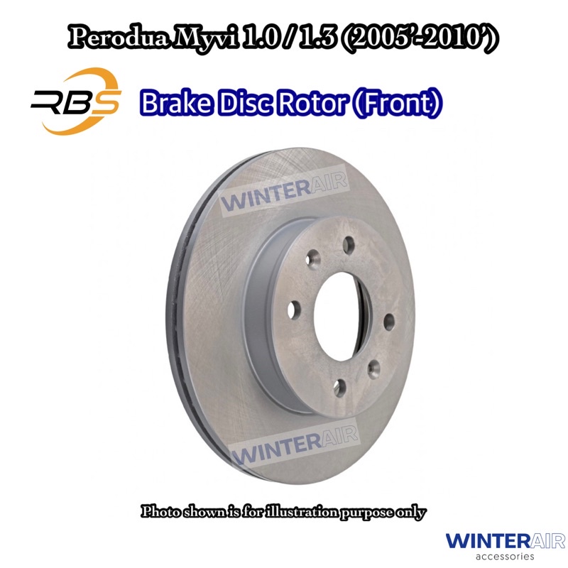 Perodua Myvi 1.0 / 1.3 (2005’-2010’) • (2 pcs) Front Brake Disc Rotor ...