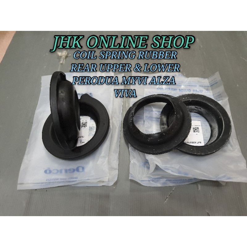 PRODUA MYVI VIVA ALZA KANCIL COIL SPRING RUBBER REAR UPPER&LOWER(UNTUK