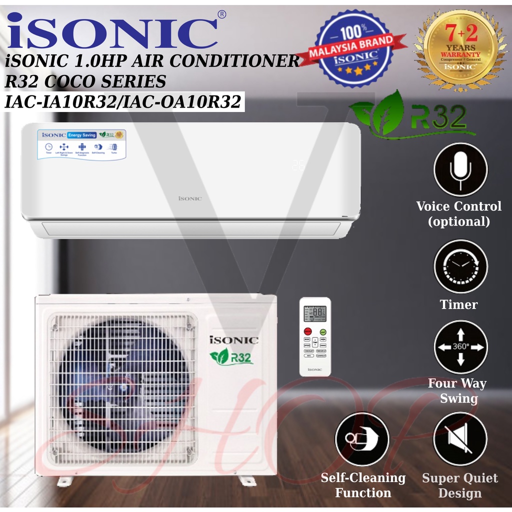 Isonic 10hp R32 Coco Series Air Conditioner Iac Ia10r32iac Oa10r32