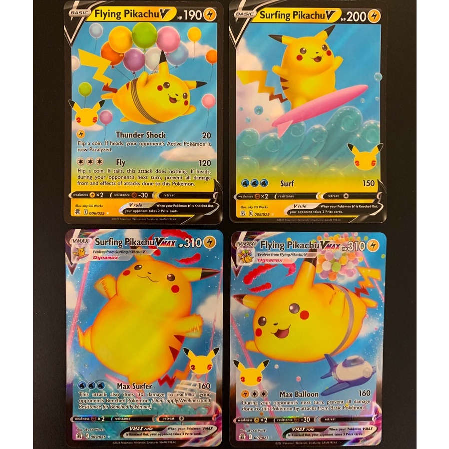 Surfing & Flying Pikachu V & VMAX / Ultra Rare / English 25th ...