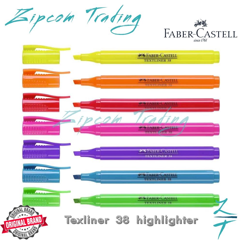 Faber Castell Texliner 38 Highlighter (1box- 10pcs) | Shopee Malaysia
