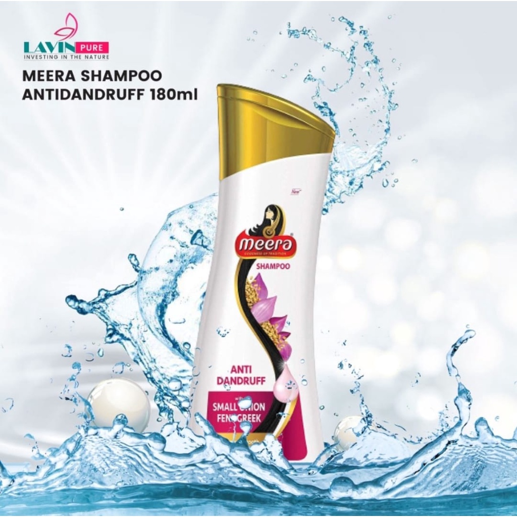 MEERA SHAMPOO RANGE 180ML 340ML ANTI DANDRUFF HAIR FALL STRONG HEALTHY EXP 06 2025 Shopee Malaysia