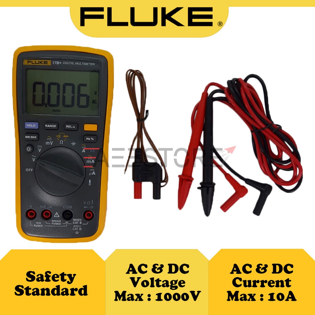 (original) Fluke 17b+ Digital Multimeter 