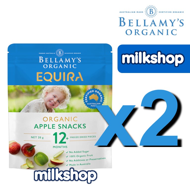 BELLAMY'S ORGANIC Equira Pears & Apple Snacks / Apple Snacks 12M+ 100% ...