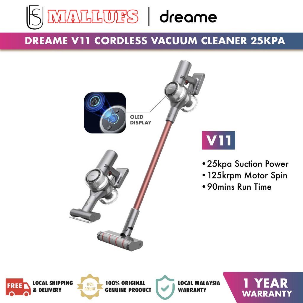 Dreame V11 Cordless Vacuum Cleaner 25kPa Cordless Wireless Vacuum Noise