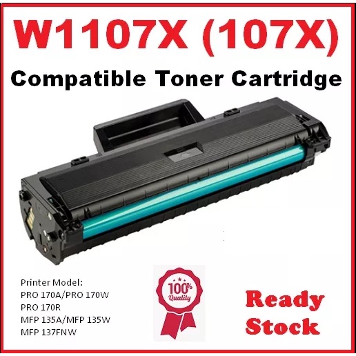 HP W1107X-5K 107 107X NEW CHIP Cartridge for HP Laser 107A 107W MFP ...