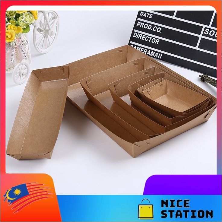 Paper Tray Food Grade - Disposable Paper Tray / Paper Food Tray ...