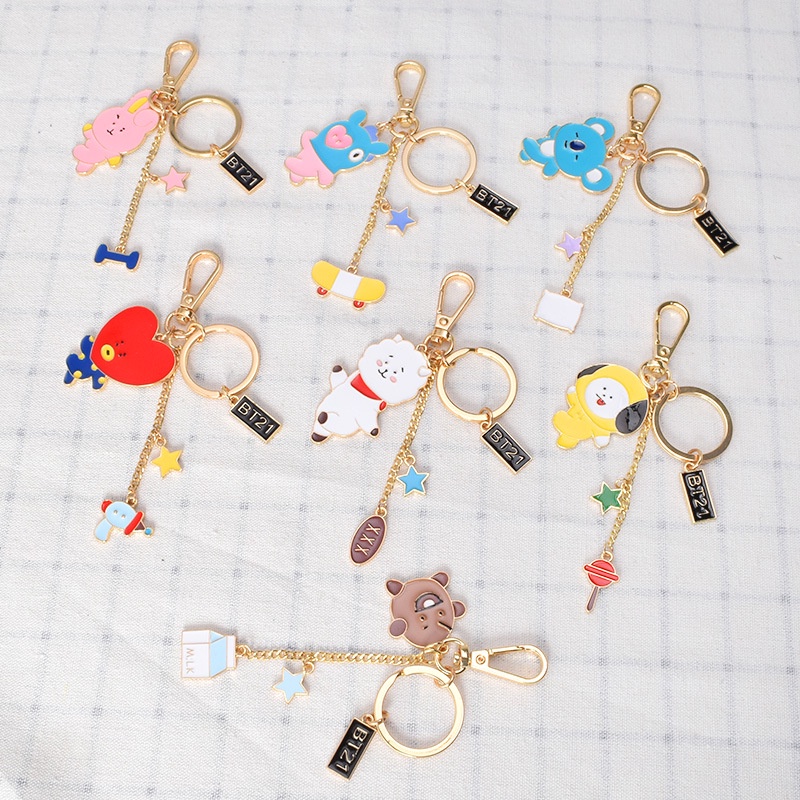 Kpop Bangtan Boys Bangtan Boys RJ Baby Series Cartoon Cute Keychains ...