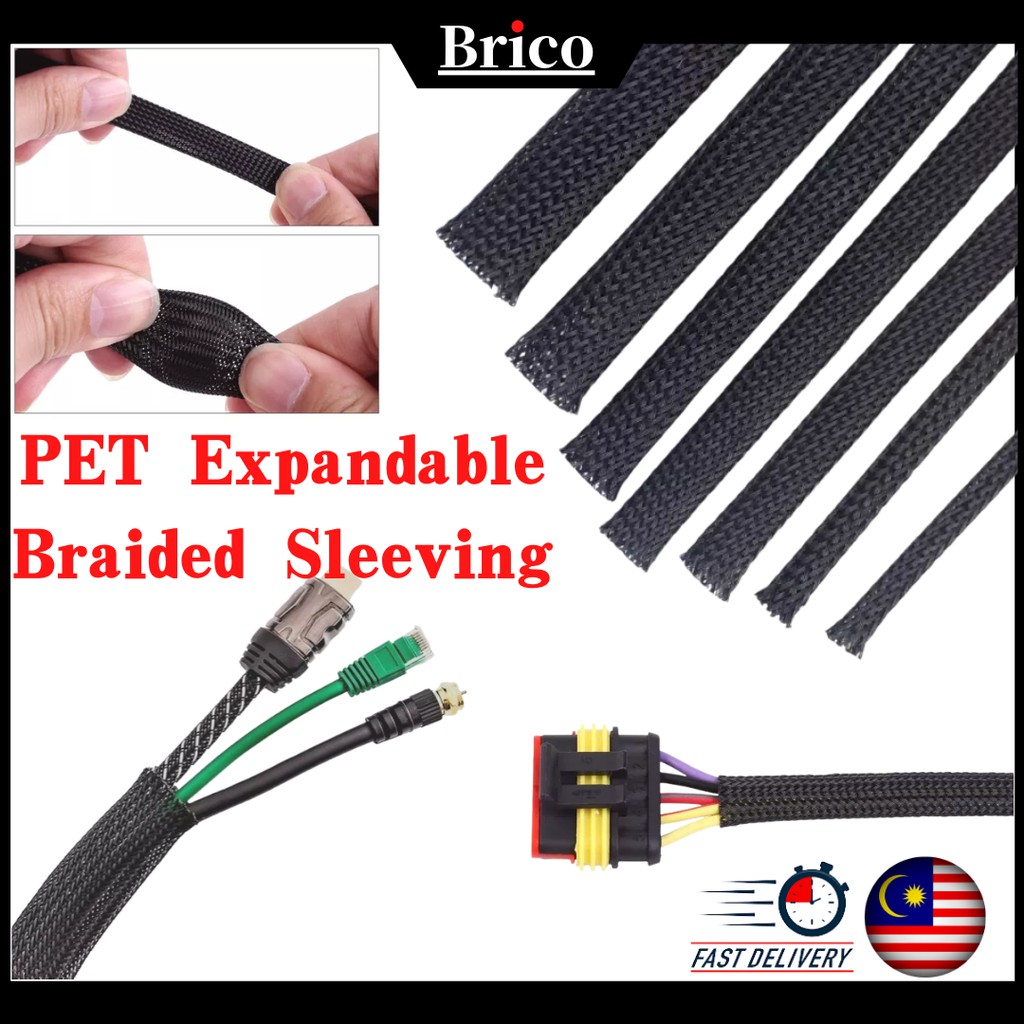 General Purpose PET Expandable Braided Sleeving