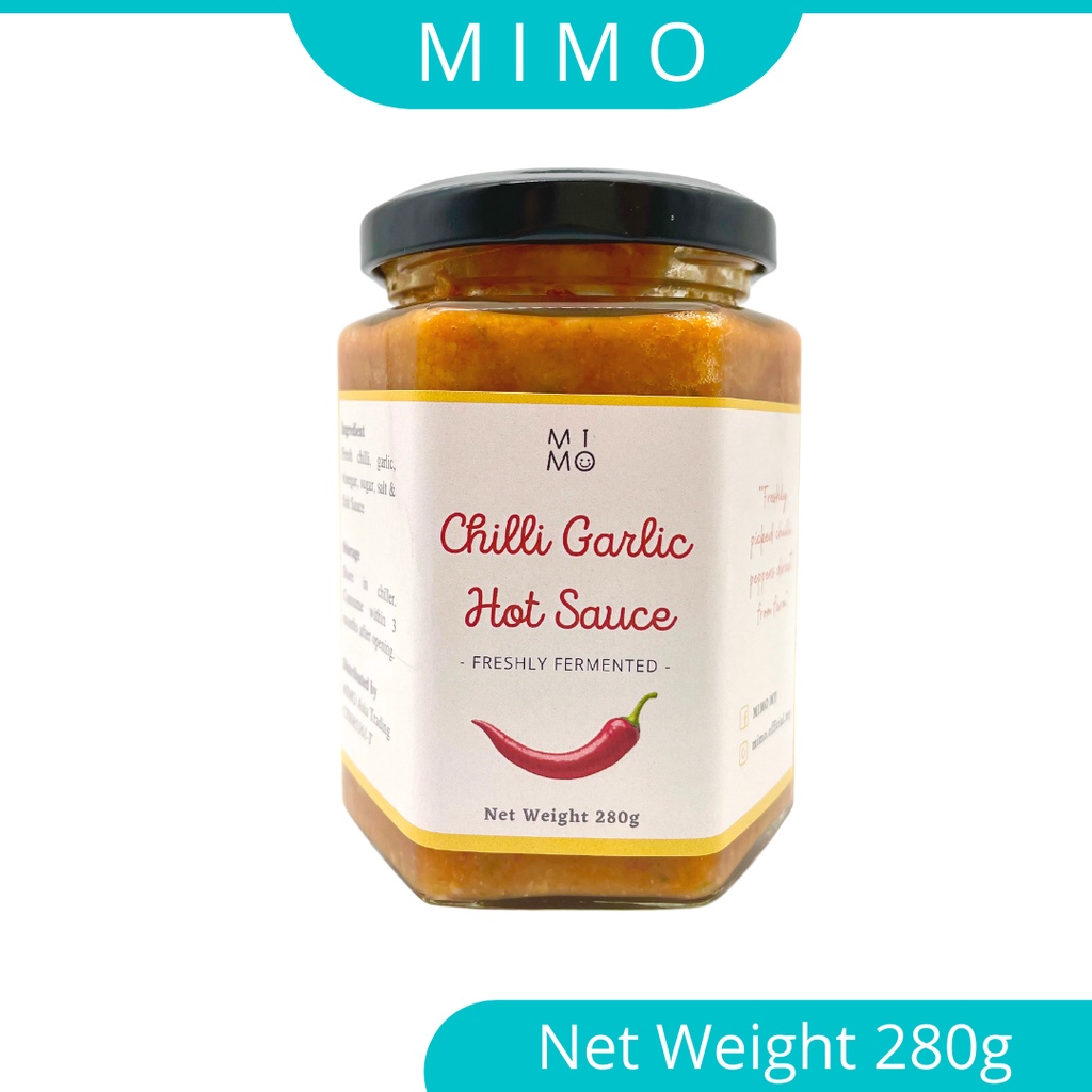 MIMO Premium Chilli Garlic Hot Sauce Fermented Chilli Spicy Sambal