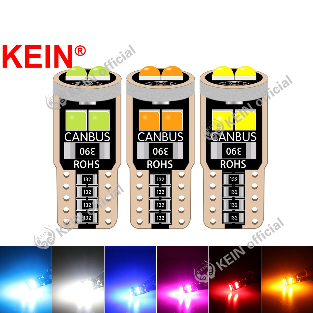 KEIN 2PCS Highlight T10 LED W5W 194 168 501 3030 6SMD Car Interior