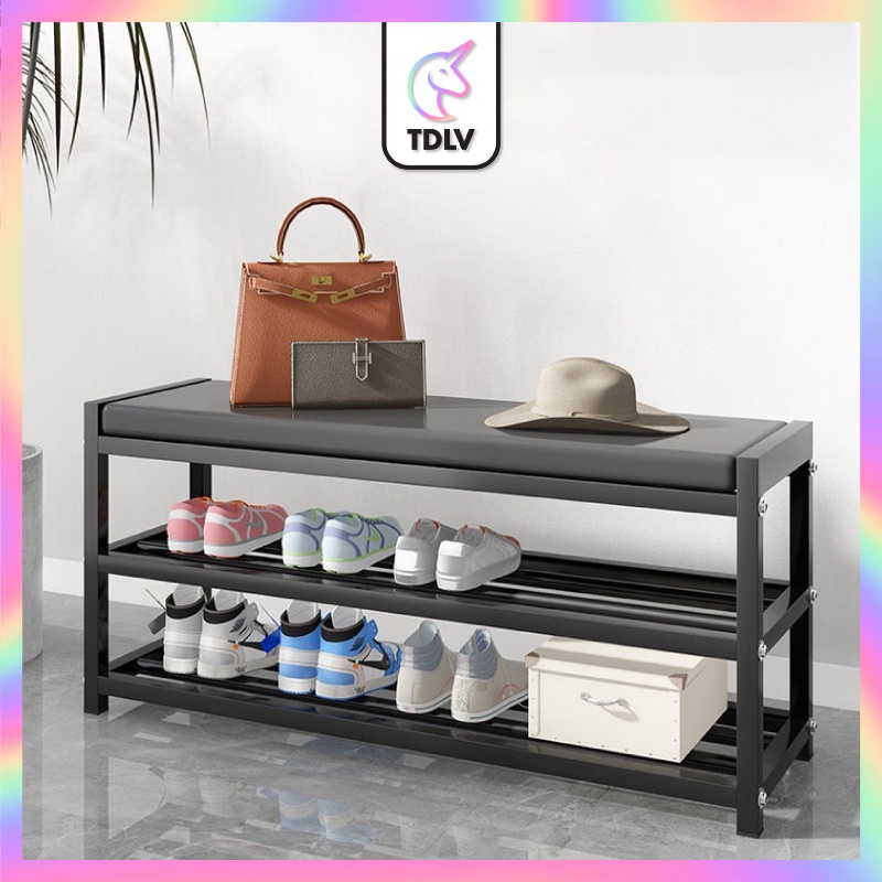 TDLV Steel Shoe Rack Simple Rack Home Indoor Shoe Stool Type Shoe ...