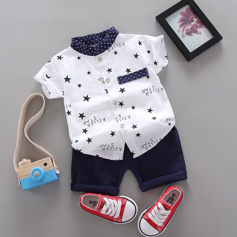 #Malaysia Stock# Baby Kids Boy Clothing Stylish Alphabet Design Baju ...