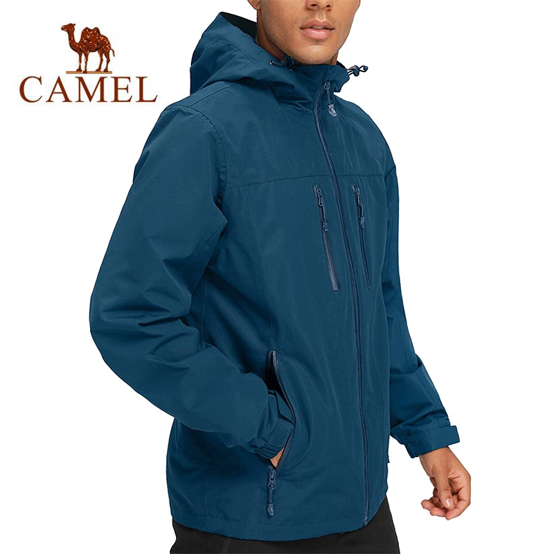 Camel rain cheap jacket