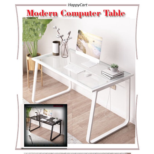 Modern Metal frame with glass writing table/computer table/study table ...