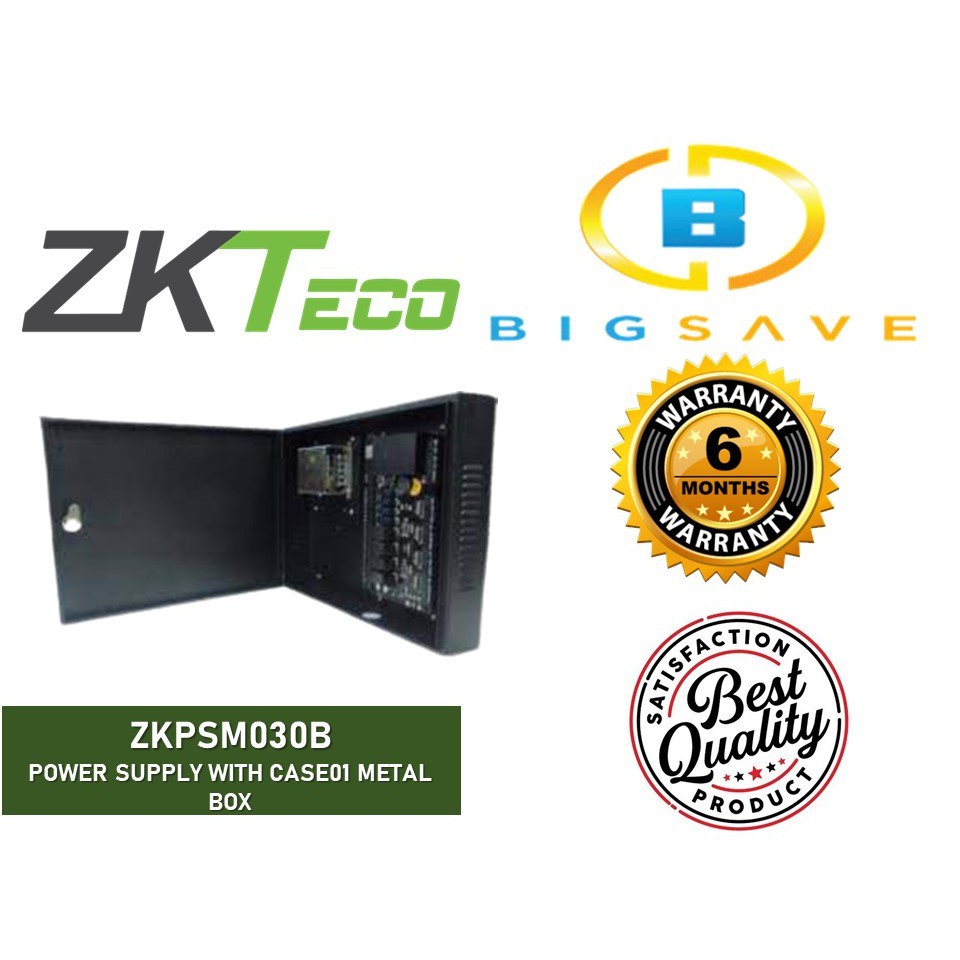 ZKTECO ZKPSM030B POWER SUPPLY WITH CASE01 METAL BOX Shopee Malaysia