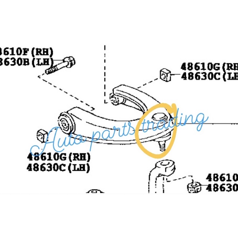 TOYOTA MARK 2 II CHASER JZX90 JZX100 FRONT UPPER ARM BALL JOINT JAPAN