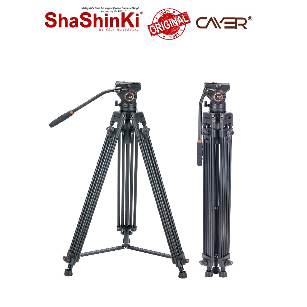 Cayer BV30L 72 inch Professional Heavy Duty Aluminum Twin Tube Tripod