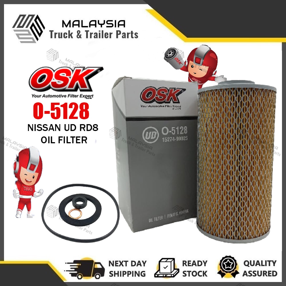OSK O-5128 NISSAN RD8 OIL FILTER (5274-99025) | Shopee Malaysia