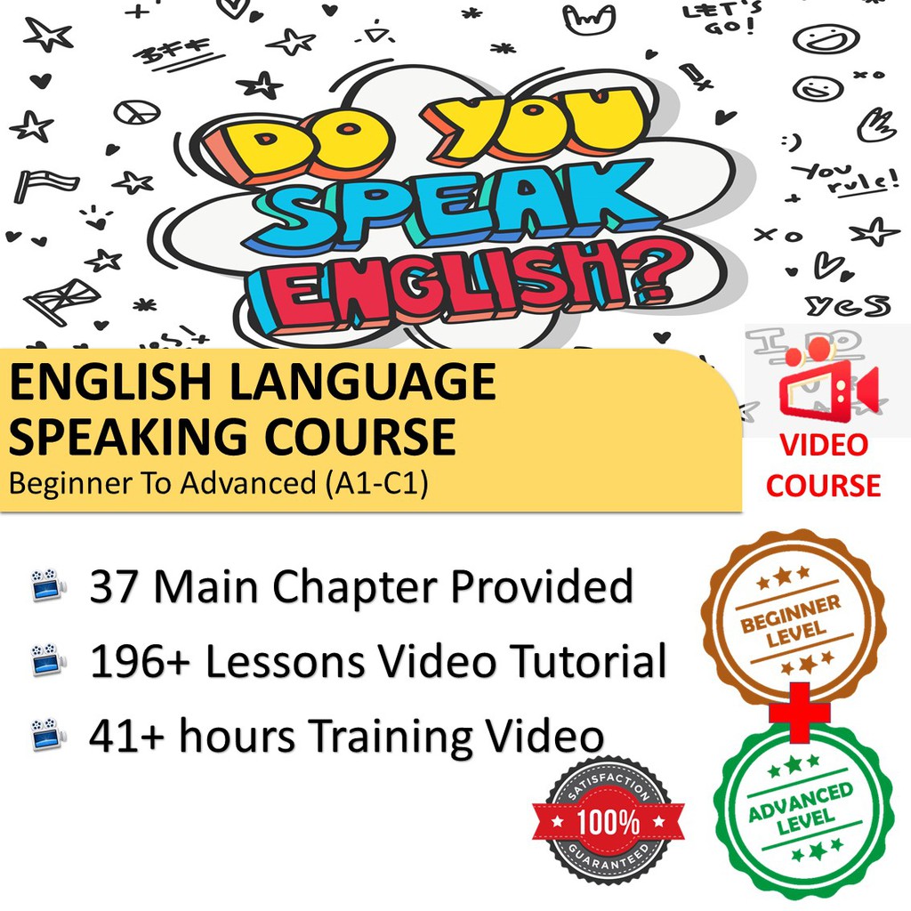 [Video Course] English Language Speaking Course Beginner To Advanced ...