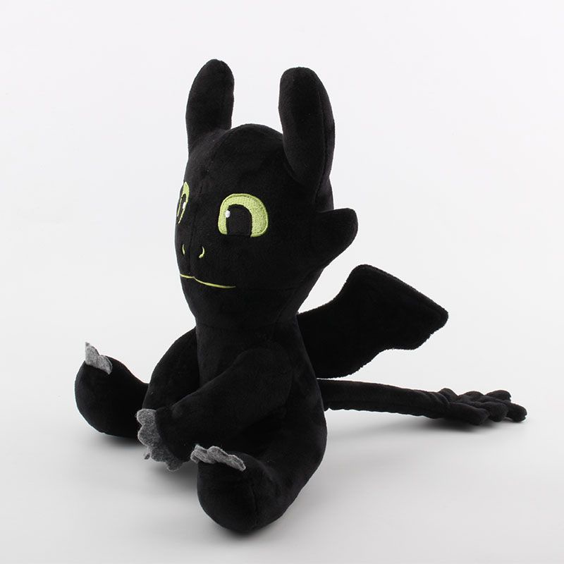 New To How Train Your Dragon 3 Plush Toy Light Fury Black Toys Toothless Soft Shopee Malaysia