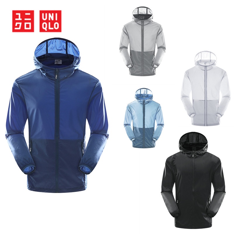 M5XL Uniqlo Sun Protection Hooded Jacket Windbreaker Men's 2022 New