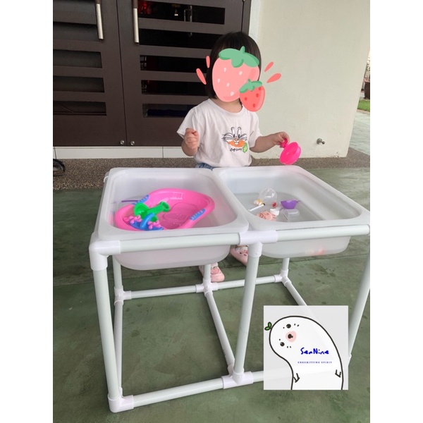 READY STOCK Ikea Trofast Sensory Flisat Table Montessori play(box+lids