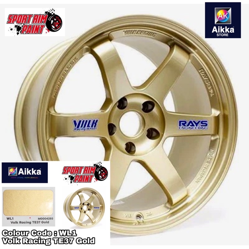 AIKKA PAINT / WL1 VOLK RACING TE37 GOLD / Car Body Motor Sport Rim ...