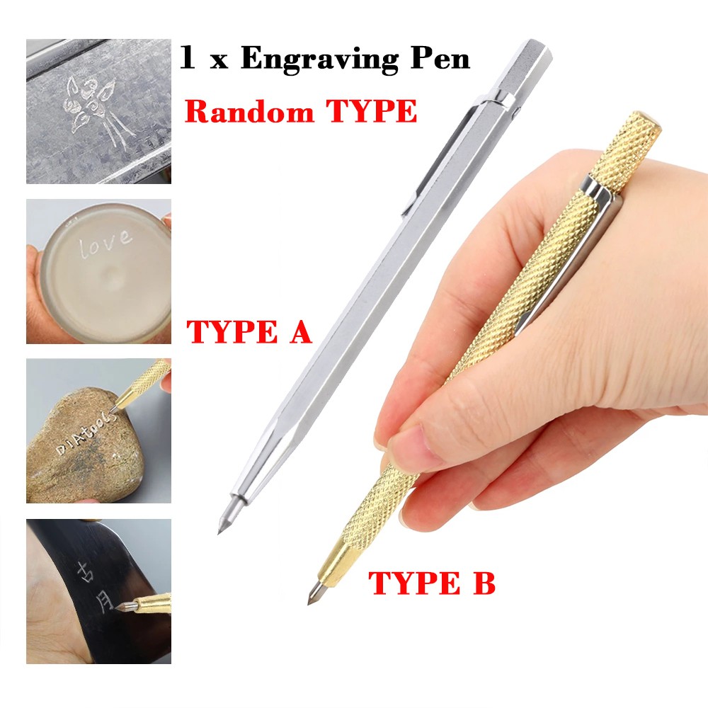 1PC Portable Pocket Diamond Engraving Pen Glass Metal Wood