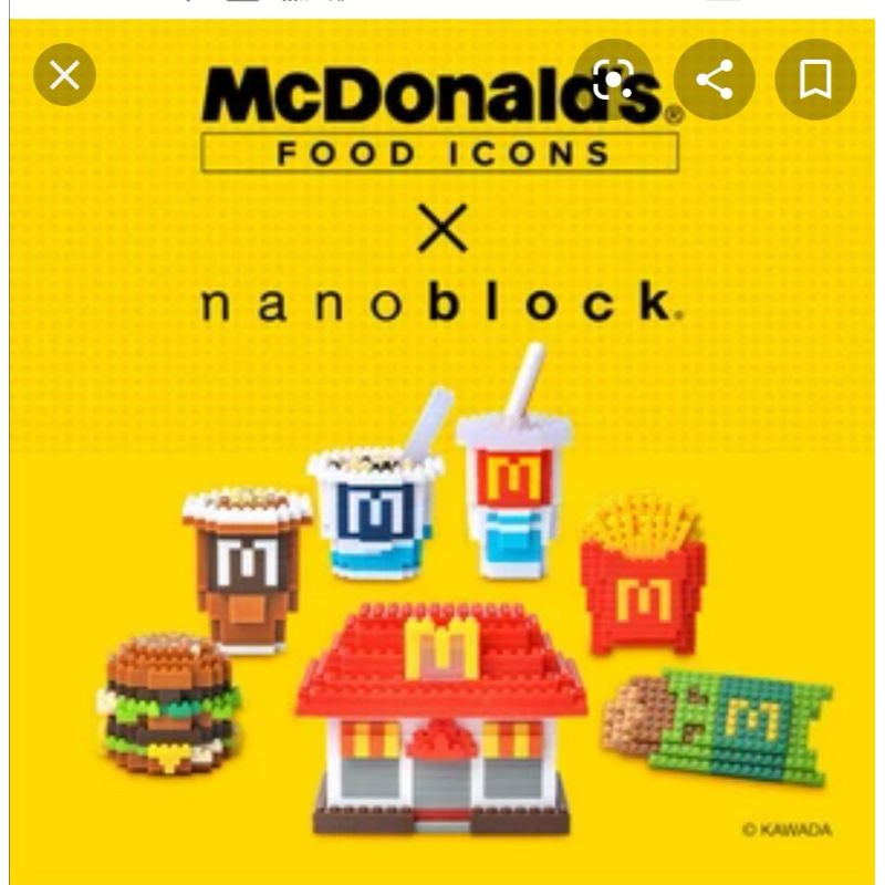 McDonald's FOOD ICONS X nano block (1 Set) | Shopee Malaysia