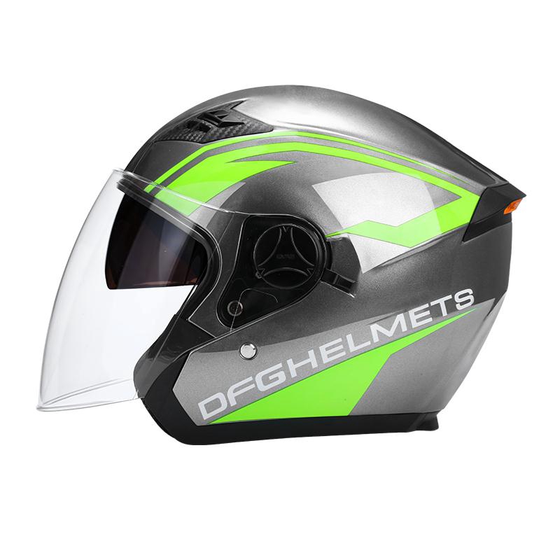 Motorcycle Helmet Open Face Dual Lens Visors Moto Helmet Electric