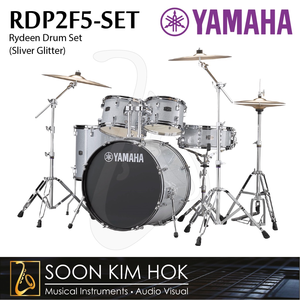 YAMAHA RDP2F5 SET Rydeen New Entry Acoustic Drum Set Silver Glitter RDP2F5 SET