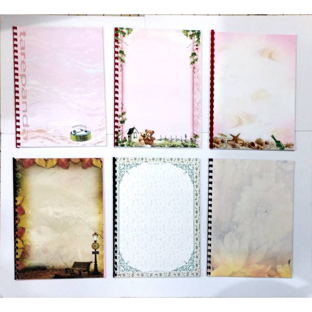 A4 Binding Set With Comb 16s Folio Scrap Book Buku Skrap 16 Helai Kertas A4 2 Helai 9633