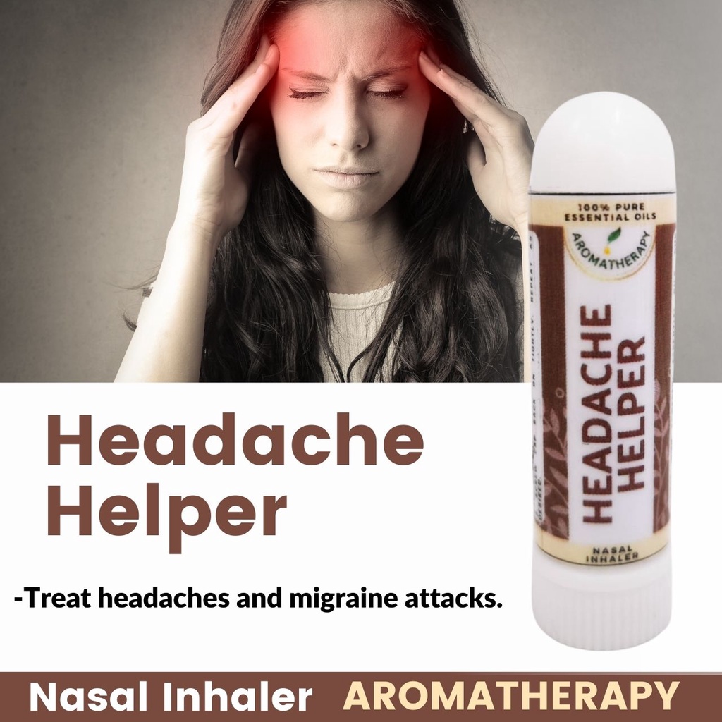 Headache Helper Aromatherapy Inhaler / 100 Pure and Quality