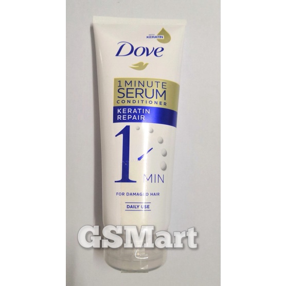 Dove 1 minute Serum Conditioner Keratin Repair / Hair Fall Rescue 150ml (Expiry 2025