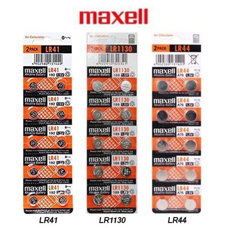 *ORIGINAL* MAXELL BATTERY LR44 A76/LR1130 189 Alkaline 1.5V Battery For
