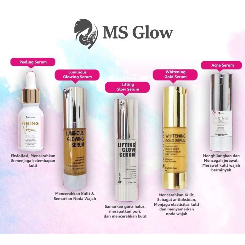 Serum Ms Glow Ms Glow Serum All Varian Luminous Lifting Pelling