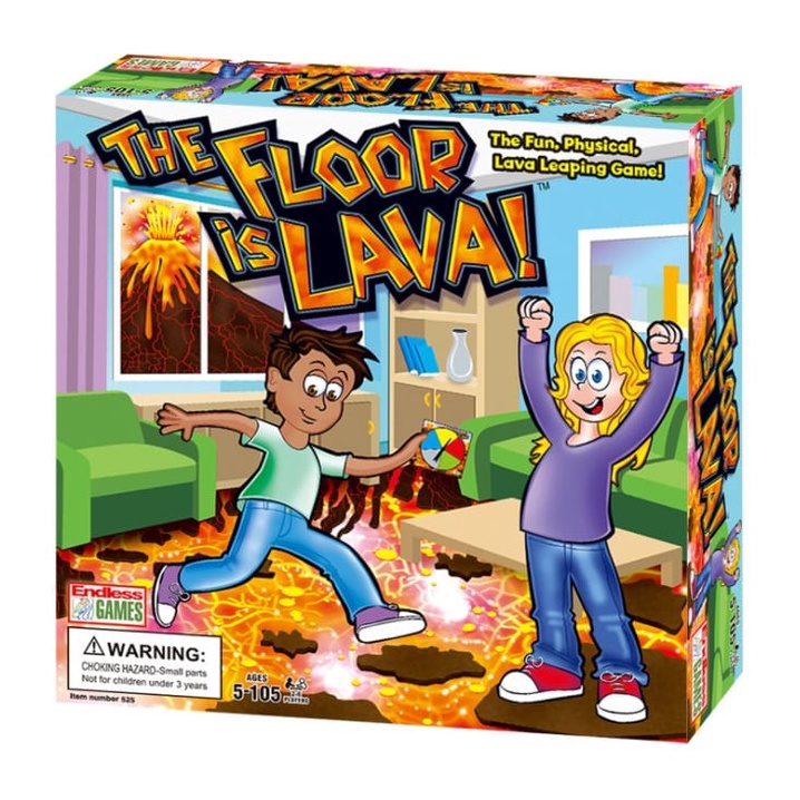 (DENTED BOX) The Floor is Lava Family Interactive Fun Board Game for