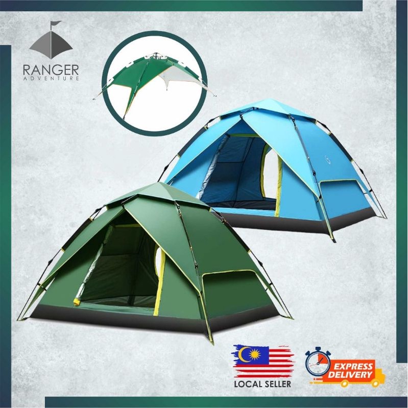 RANGER DOUBLE LAYER 2M 2M INSTANT PULL UP TENT KHEMAH